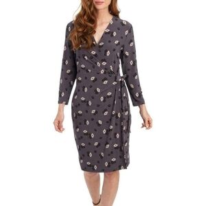 Anne Klein Grey Floral Dress, Never Worn!